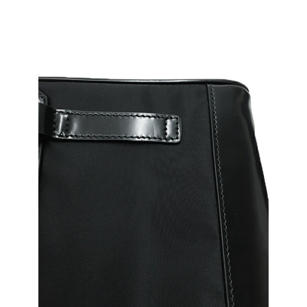 Prada ReNylon Leather Messenger Crossbody Bag Black - Picture 6 of 9